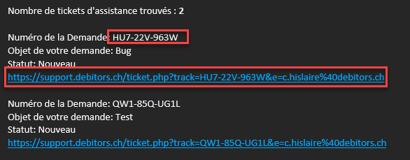 Email de confirmation