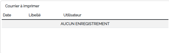AucunEnregistrement